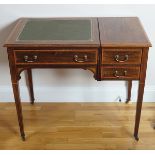 EDWARDIAN MAHOGANY WRITING TABLE