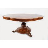 KILLARNEY YEW WOOD & ARBUTUS MARQUETRY TABLE