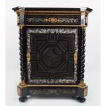 19TH-CENTURY EBONY AND ORMOLU MOUNTED PIER CABINET