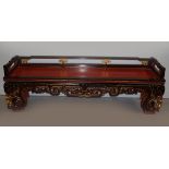 LARGE CHINESE LACQUERED CEREMONIAL SEAT