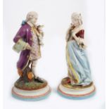 PAIR OF 19TH-CENTURY PARIAN FIGURES