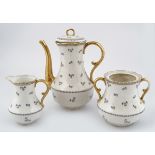 THREE PIECE LIMOGES TEA SET