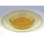 LARGE ART GLASS BOWL