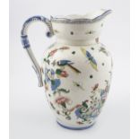 GIEN POTTERY POLYCHROME JUG