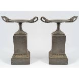 PAIR OF REGENCY BRONZE TAZZAS