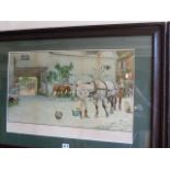 Coaching & Inn prints - 'The White Hart at Hook' and 'The Angel at Henley' - Cecil Aldin (2)