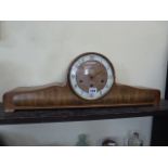 Mauthe Schwebe Anker oak cased mantel clock