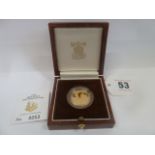 Royal Mint cased proof gold 1/4oz coin 1997