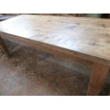 John Smiths pine rustic farmhouse kitchen table (84" x 36")