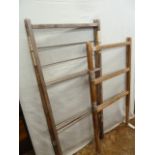 19thC pine sheet airers (3)