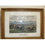 Pair 19thC racing prints - St Leger-Alken 1872
