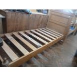19thC Pine 2'6" bed frame