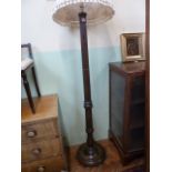 Corinthian column mahogany standard lamp