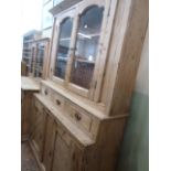 Continental reclaimed pine glazed kitchen dresser