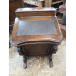 Reproduction hardwood Davenport desk