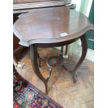 Victorian mahogany shaped tea table