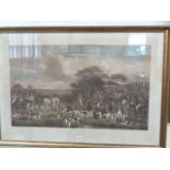 Large hunting print - 'Sir Richard Hutton and the Quorn Hounds - Francis Grant