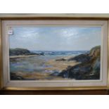 Oil on board - Coastal Scene - Harry Prest