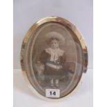 Oval silver photograph frame - Birmingham 1915