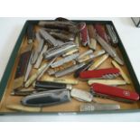 Assorted penknives, Swiss army,