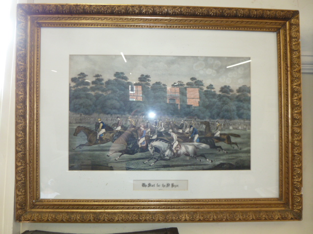 Pair 19thC racing prints - St Leger-Alken 1872 - Image 2 of 2