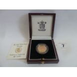 Royal Mint cased proof gold sovereign 1996