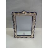 Silver framed dressing mirror - Chester 1913 (11" x 81/2")
