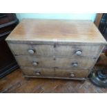 Victorian mahogany 4 drawer chest