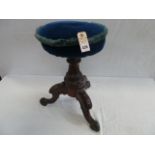 Victorian style mahogany revolving dressing stool