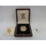 Royal Mint cased proof gold sovereign 1993