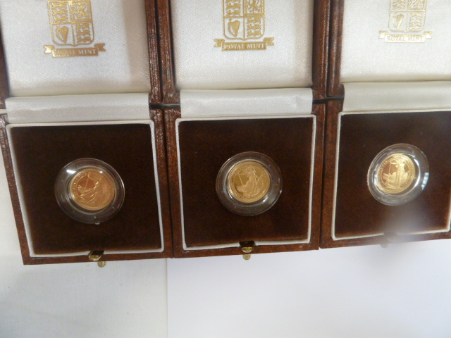 Royal Mint cased proof gold £10 coins 1994, 1995, - Image 2 of 2