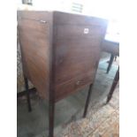 Georgian mahogany fold top washstand