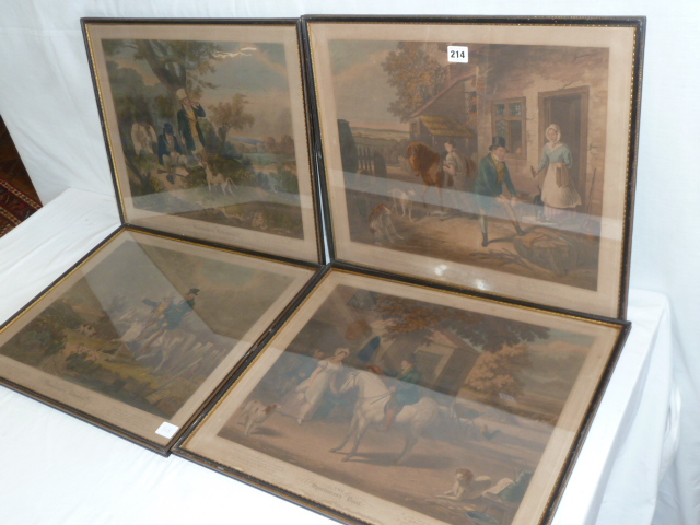 Set 4 19thC prints - Gamekeeper & Sportsman - Lambert