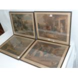 Set 4 19thC prints - Gamekeeper & Sportsman - Lambert