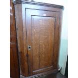 Georgian oak corner cupboard