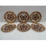 Royal Crown Derby imari 7" side plates (6)