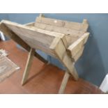 Wooden hay manger