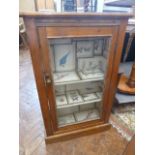 Victorian glazed display cabinet