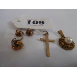 9ct Gold pendants,