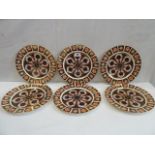 Royal Crown Derby imari 9 1/2" side plates (6)