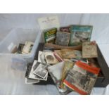 Ephemera - cigarette cards, military photographs,