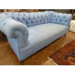 Victorian upholstered button back Chesterfield sofa