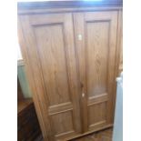 19th Century continental pine wardrobe