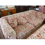 Tetrad chenille deep Chesterfield sofa (96")