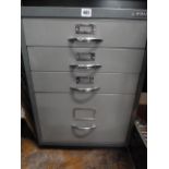 Bisley steel 4 drawer file cabinet