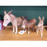 Beswick donkey family (3)