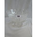 Cut glass pedestal fruit bowl