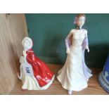 Royal Doulton pretty ladies - Megan & Rachel with boxes (2)