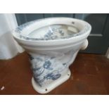 Victorian Invictas decorated toilet bowl