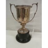 Silver twin handled trophy cup 4.